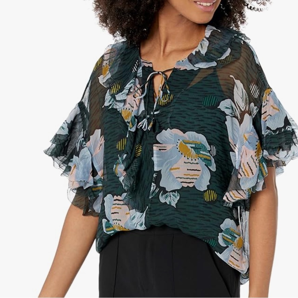 NWT Joie Devon Floral Printed Blouse - Picture 8 of 10